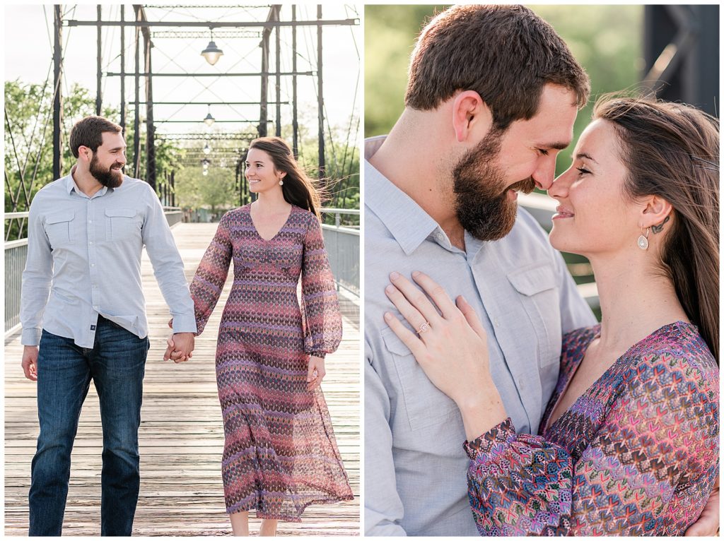 Faust Street Engagement Session with Holly & Cristian