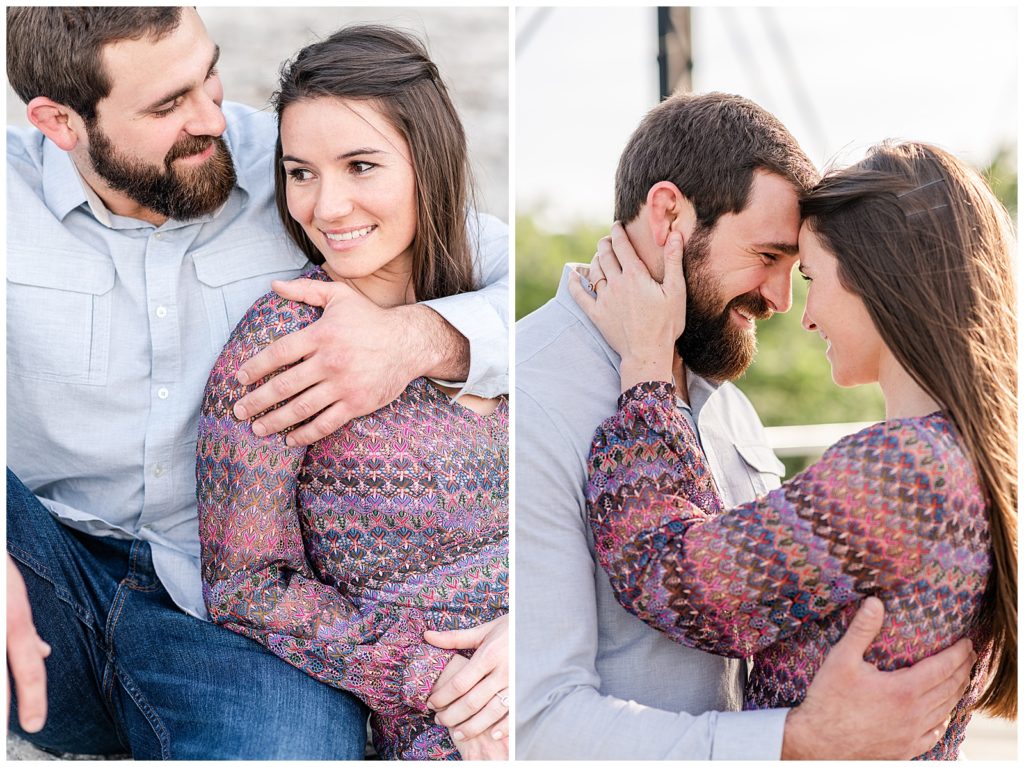 Faust Street Engagement Session with Holly & Cristian